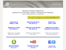 Tablet Screenshot of brahmakumaris.org.ar